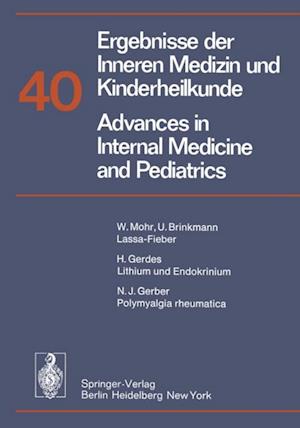 Ergebnisse der Inneren Medizin und Kinderheilkunde / Advances in Internal Medicine and Pediatrics