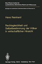 Rechtsgleichheit und Selbstbestimmung der Völker in wirtschaftlicher Hinsicht