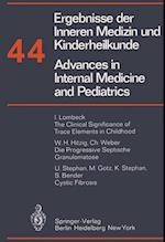 Ergebnisse der Inneren Medizin und kinderheilkunde/Advances in Internal Medicine and Pediatrics