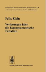 Vorlesungen uber die hypergeometrische Funktion