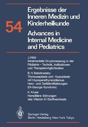 Ergebnisse der Inneren Medizin und Kinderheilkunde / Advances in Internal Medicine and Pediatrics