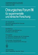 103. Kongreß der Deutschen Gesellschaft für Chirurgie München, 23.–26. April 1986