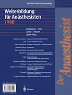 Der Anaesthesist Weiterbildung für Anästhesisten 1998