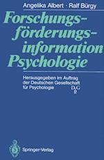 Forschungsförderungsinformation Psychologie