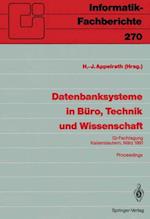 Datenbanksysteme in Büro, Technik und Wissenschaft