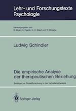 Die empirische Analyse der therapeutischen Beziehung