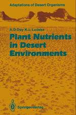 Plant Nutrients in Desert Environments