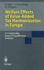 Welfare Effects of Value-Added Tax Harmonization in Europe