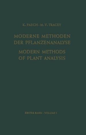Modern Methods of Plant Analysis/Moderne Methoden der Pflanzenanalyse