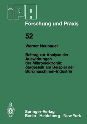 Beitrag zur Analyse der Auswirkungen der Mikroelektronik;Dargestellt am Beispiel der Büromaschinen-Industrie