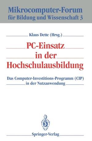 PC-Einsatz in der Hochschulausbildung