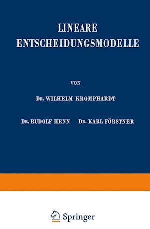 Lineare Entscheidungsmodelle