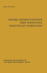 Neuere Untersuchungen über eindeutige analytische Funktionen