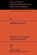 Theorie der homogenen Produktionsfunktion