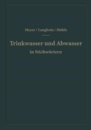 Trinkwasser und Abwasser in Stichwörtern