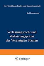 Verfassungsrecht und Verfassungspraxis der Vereinigten Staaten