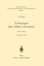 Vorlesungen über Höhere Geometrie