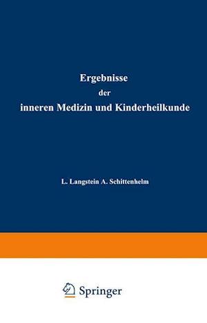 Ergebnisse der Inneren Medizin und Kinderheilkunde