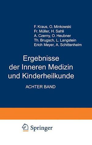 Ergebnisse der Inneren Medizin und Kinderheilkunde