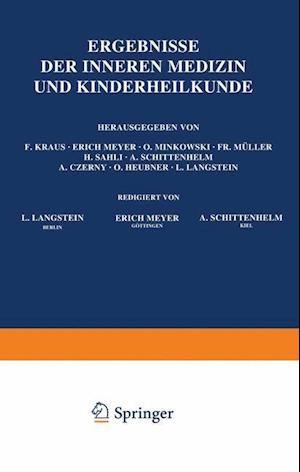 Ergebnisse der Inneren Medizin und Kinderheilkunde