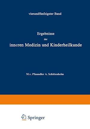 Ergebnisse Der Inneren Medizin Und Kinderheilkunde