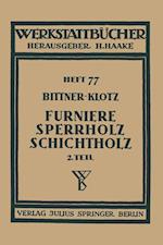 Furniere — Sperrholz Schichtholz