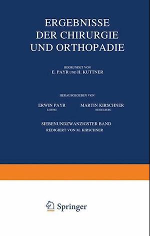 Ergebnisse Der Chirurgie Und Orthopädie