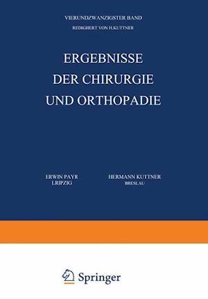 Ergebnisse Der Chirurgie Und Orthopädie