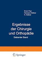 Ergebnisse Der Chirurgie Und Orthopädie