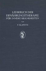 Lehrbuch Der Ernährungstherapie Für Innere Krankheiten