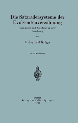 Die Satzrädersysteme Der Evolventenverzahnung