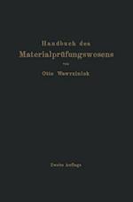 Handbuch Des Materialprüfungswesens Für Maschinen- Und Bauingenieure