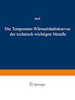 Die Temperatur-Wärmeinhaltskurven der technisch wichtigen Metalle