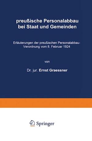 preußische Personalabbau bei Staat und Gemeinden