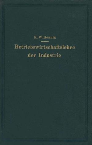 Betriebswirtschaftslehre der Industrie