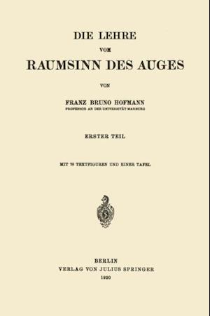 Die Lehre vom Raumsinn des Auges