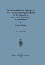 Die wirtschaftliche Erzeugung der elektrischen Spitzenkraft in Großstädten