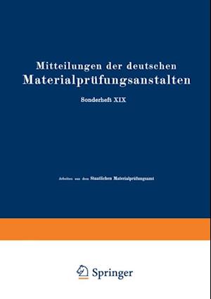 Mitteilungen der deutschen Materialprüfungsanstalten