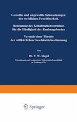 Gewollte und ungewollte Schwankungen der weiblichen Fruchtbarkeit Bedeutung des Kohabitationstermines für die Häufigkeit der Knabengeburten