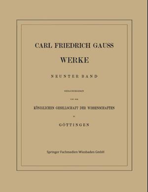 Carl Friedrich Gauss Werke