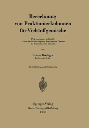 Berechnung von Fraktionierkolonnen für Vielstoffgemische