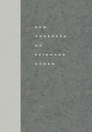 Dem Andenken an Reinhard Dohrn
