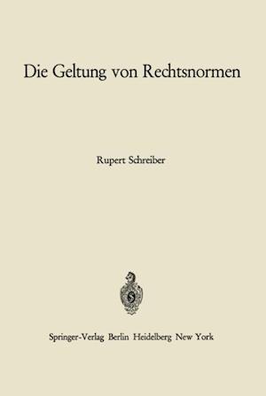 Die Geltung von Rechtsnormen