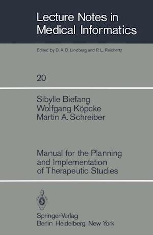 Manual for the Planning and Implementation of Therapeutic Studies