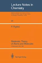 Relativistic Theory of Atoms and Molecules