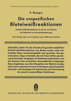 Die unspezifischen Bluteiweissreaktionen