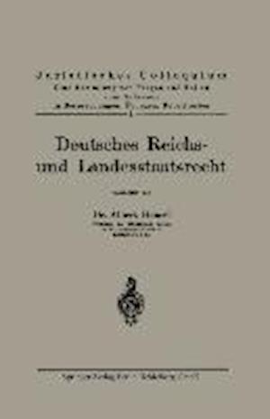 Deutsches Reichs- und Landesstaatsrecht