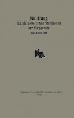 Anleitung Für Die Polizeilichen Revisionen Der Metzgeräte Vom 22. Juli 1925