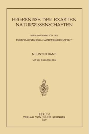 Ergebnisse der Exakten Naturwissenschaften