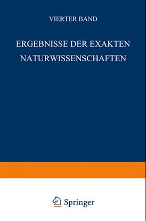 Ergebnisse der Exakten Naturwissenschaften